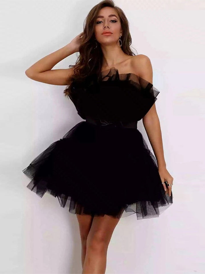 Ladies Tulle Dress – Festive, Fitted, Suitable for Evening Wear