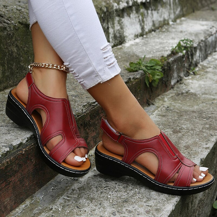 Brown Wedge Sandals EB