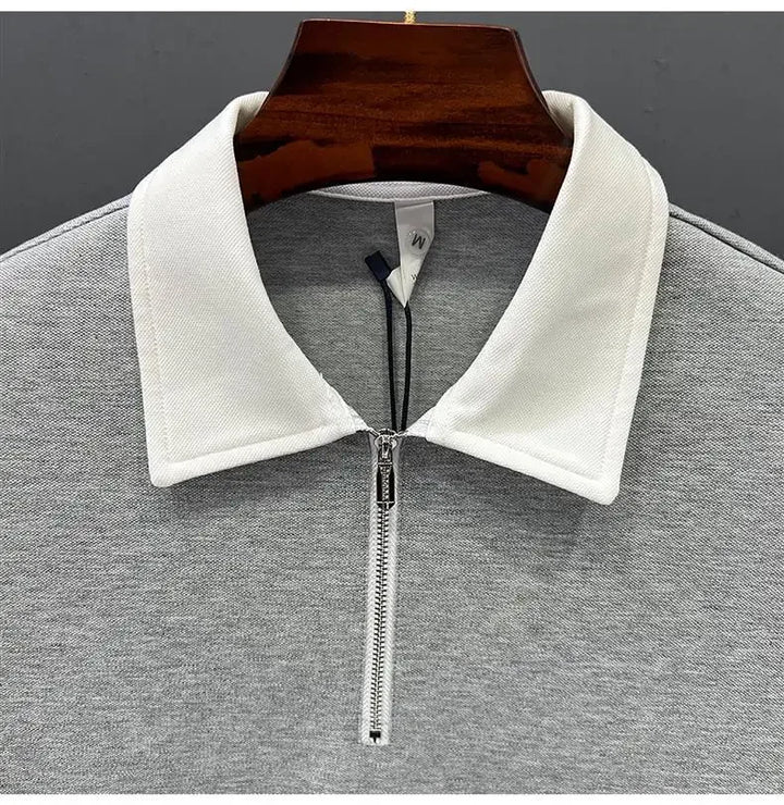 Oxford Quarter-Zip Polo