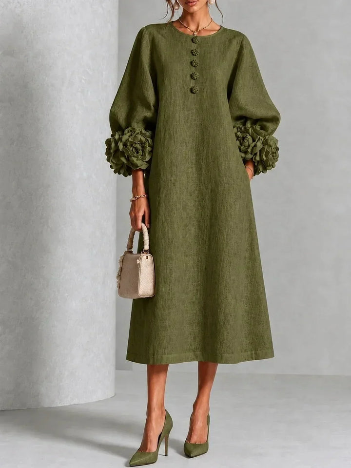 MIDILENGTH ROMANTIC DRESS FOR WOMEN