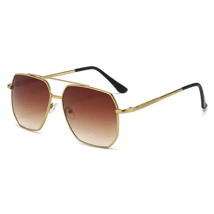Aviator Sunglasses with Metal Frame and UV400 Protection