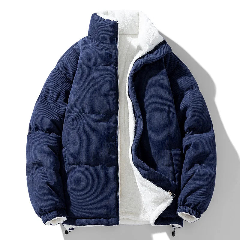 Brendan Cord Jacket with Zipper, view 3 - Elena Harper