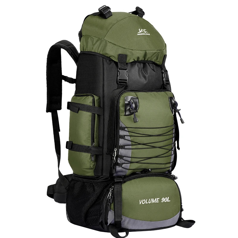 90L Tactical Camping Backpack Military Bag for Men and Women, view 10 - Elena Harper