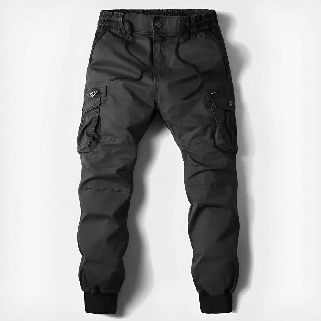Cotton Cargo Pants for Men, view 9 - Elena Harper