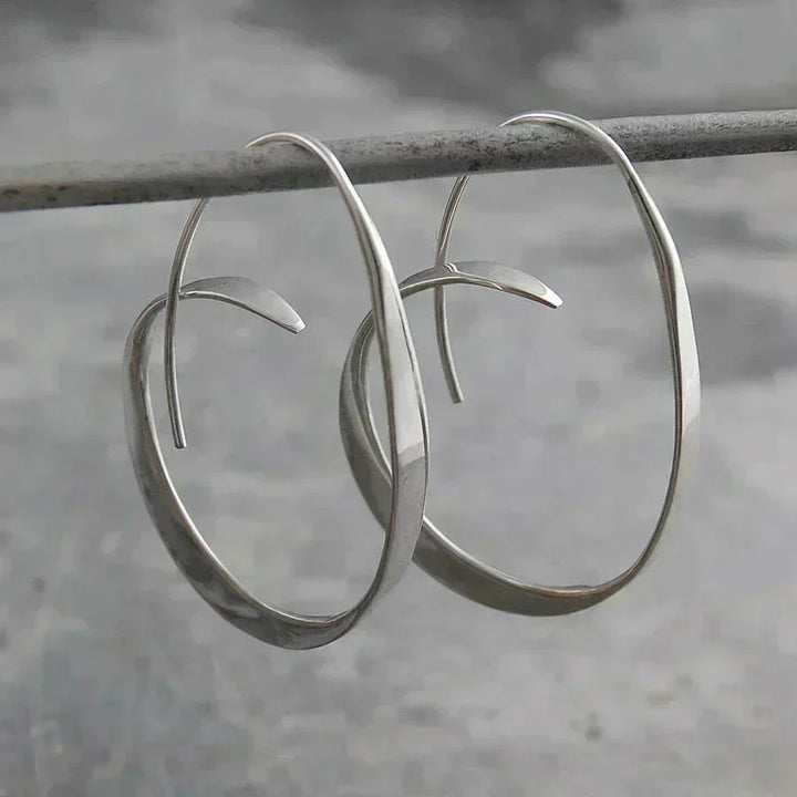 Gold spiral earrings