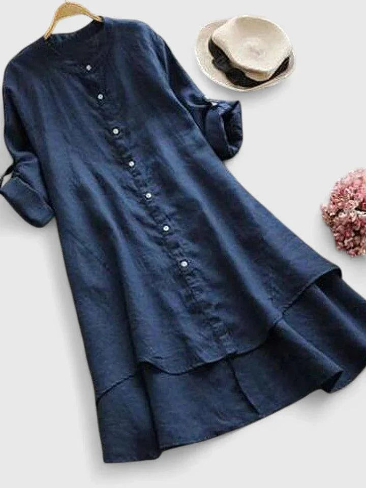 Marizalyn™ elegant dress by Emma & Rose Cape Town featuring a stylish design and flowing fabric, shown on a mannequin.