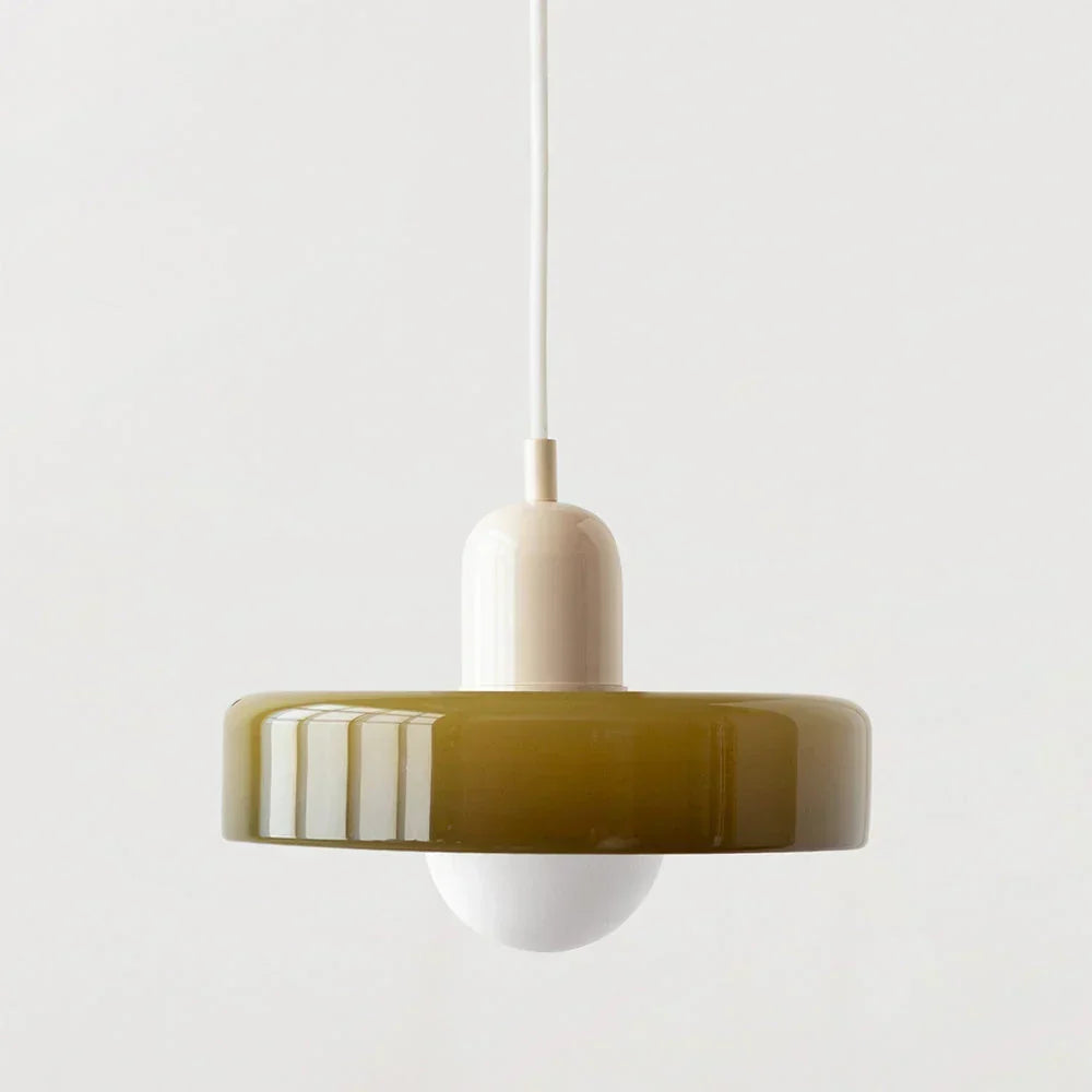 Bauhaus Stained Glass Pendant Light