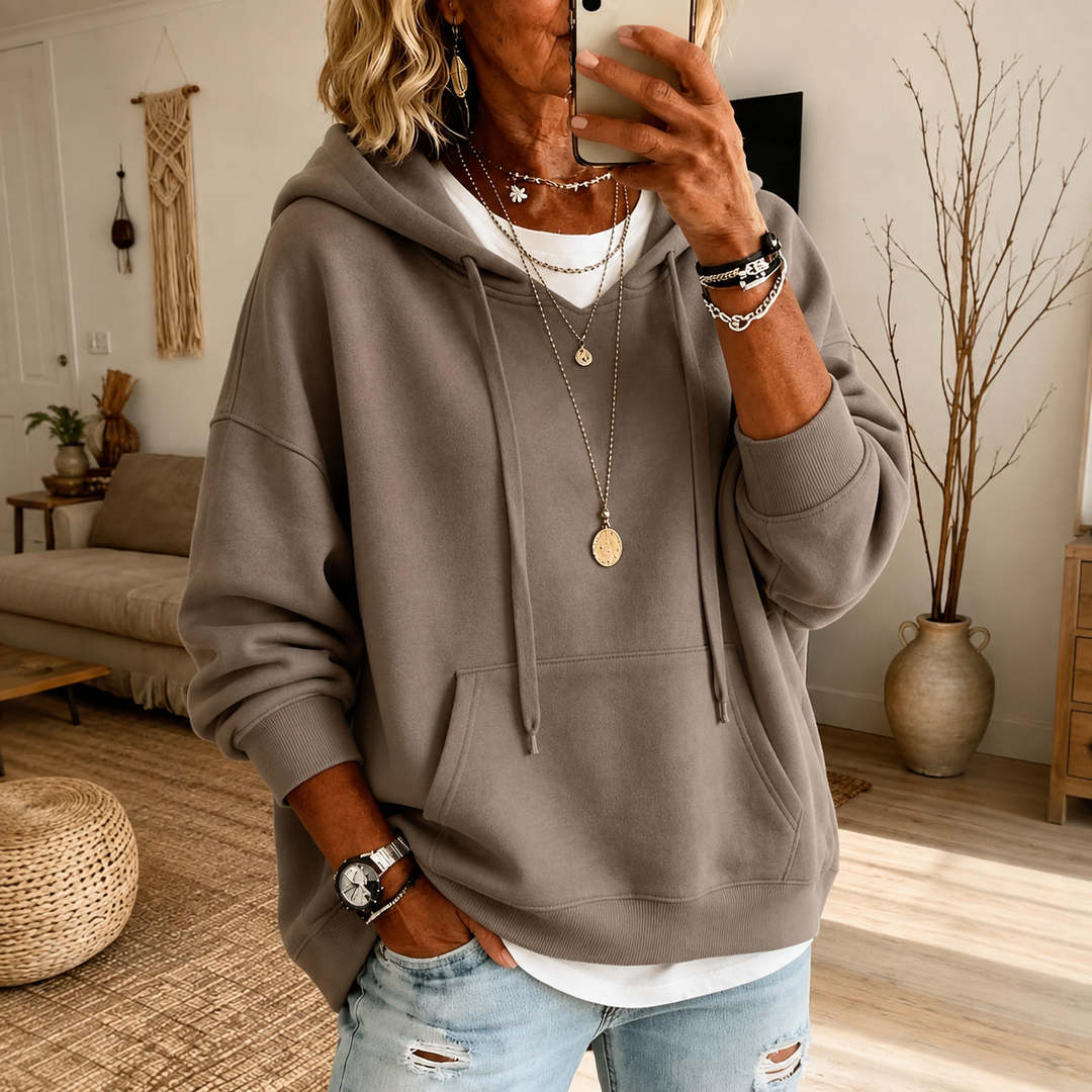 Ella Taupe Sweater - Elena Harper
