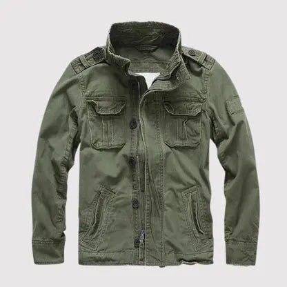 Classic Long Sleeve Jacket for Men with Pockets