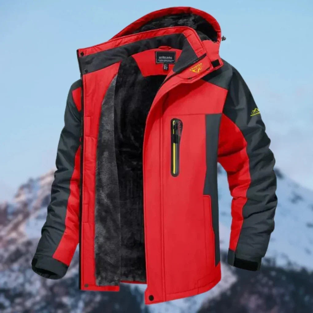 Men's Winter Jacket Water-Repellent with Fleece Lining