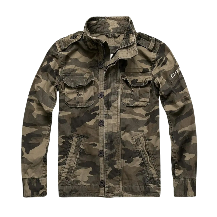 Classic Long Sleeve Jacket for Men with Pockets