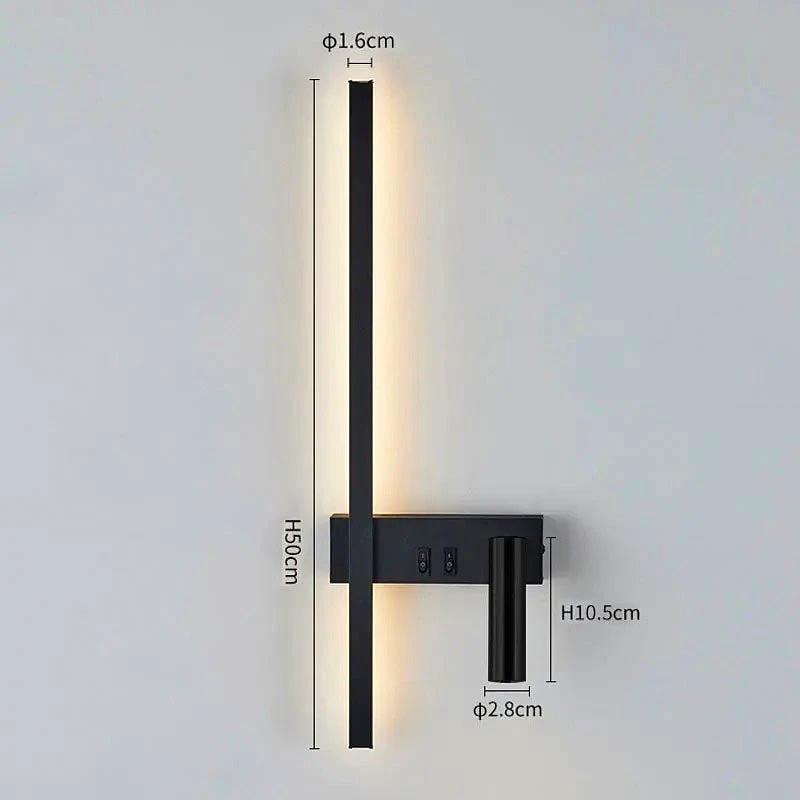 Adjustable LED Wall Lamp with Spot – Reading Light for Bedroom