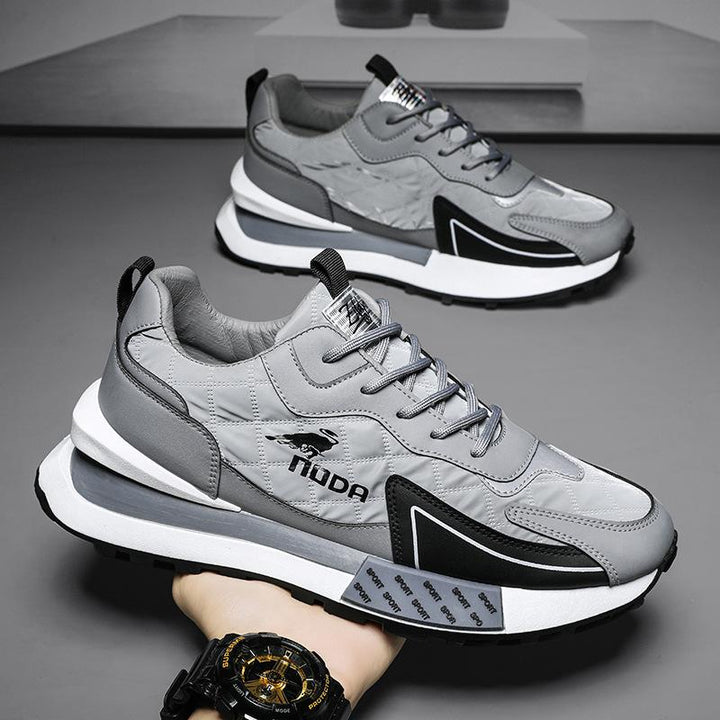 Men's Chunky Platform Lace-Up Sneakers for Elevated Style