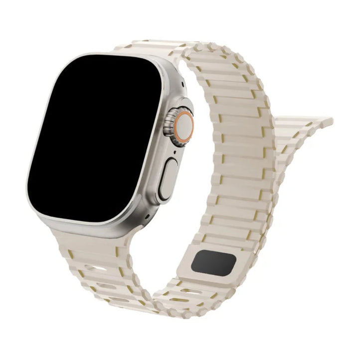 Silicone Watch Band with Magnetic Closure for Apple Watch