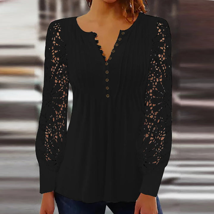 Women's Elegant Long Sleeve Blouse - Versatile & Stylish