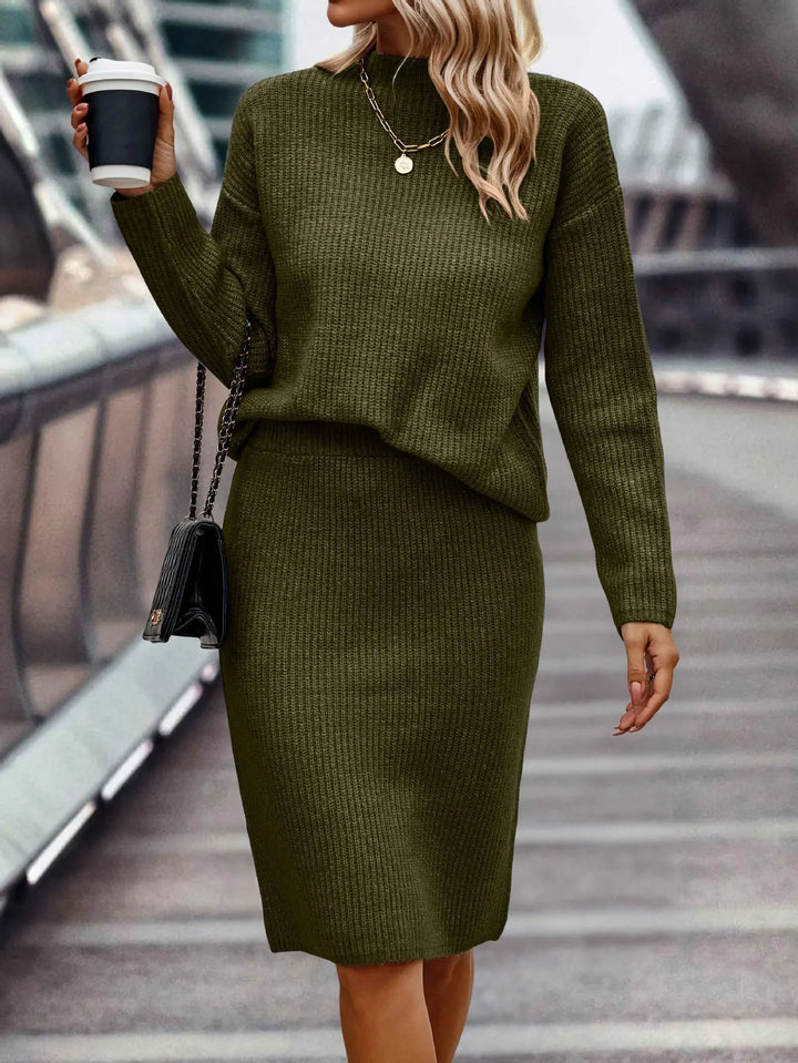 2-Piece Women's Set of Sweater and Skirt | EB