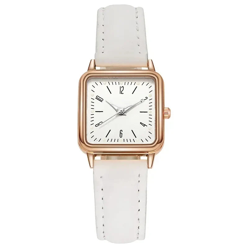 Minimalist Women's Watch PU Leather Band with Timeless Design, view 7 - Elena Harper
