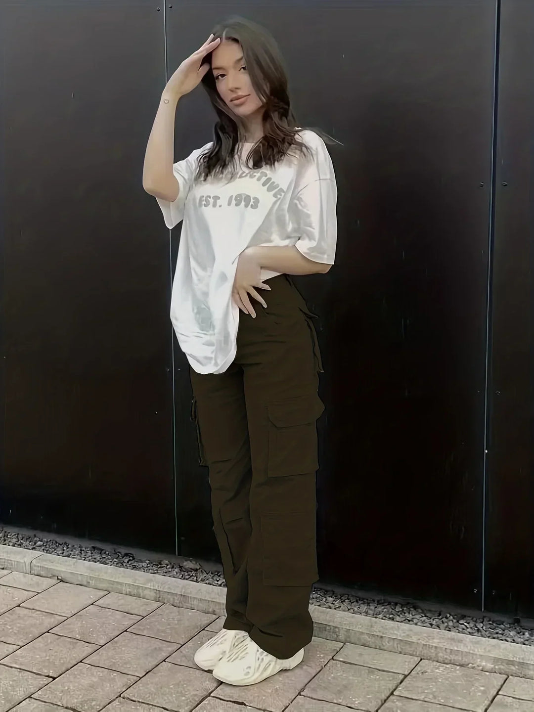Mariselle Casual Utility Cargo Pants, view 7 - Elena Harper