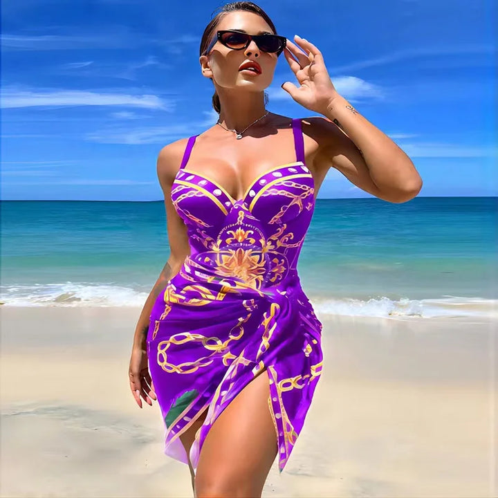 Women's Floral Push Up Bikini Swimsuit - Luxury Two Piece Swimwear
