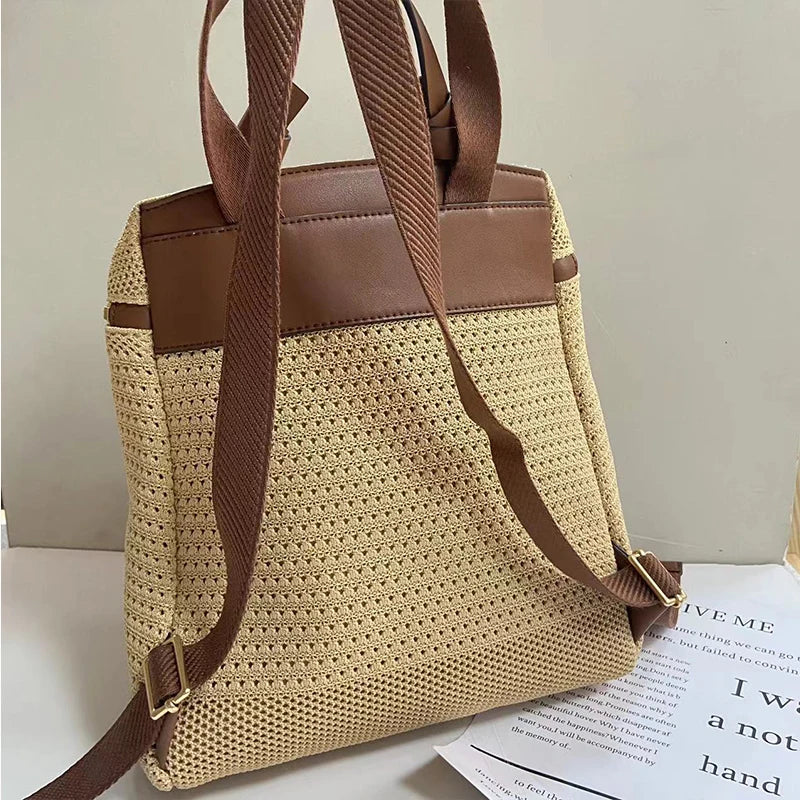Sophie - Trendy Woven Women's Backpack - Stylish and Functional