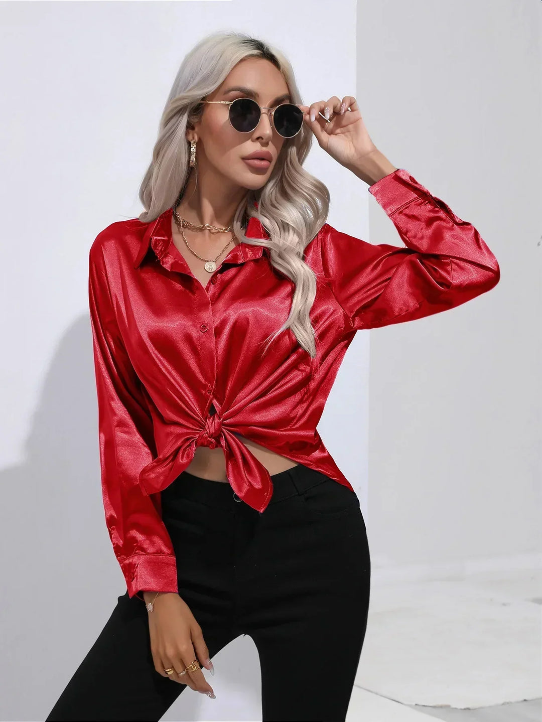 Isotta - Satin Blouse