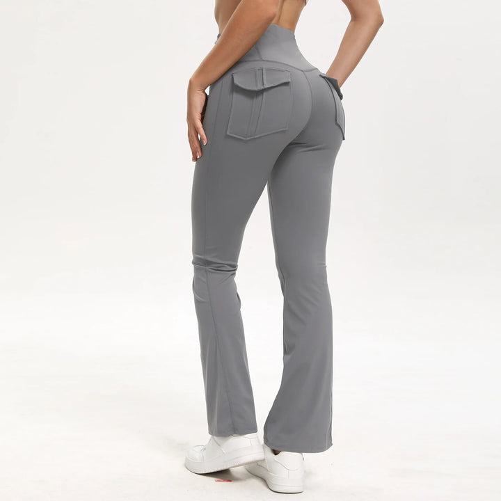 Gessica Elegant Flared Pants, view 7 - Elena Harper