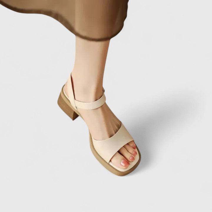Calyssa™ elegant sandals by Emma & Rose Cape Town featuring minimalist design with slim straps and a comfortable flat sole.