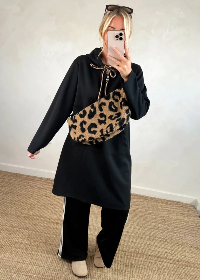 Glorita Junior Hooded A-Line Dress, view 9 - Elena Harper