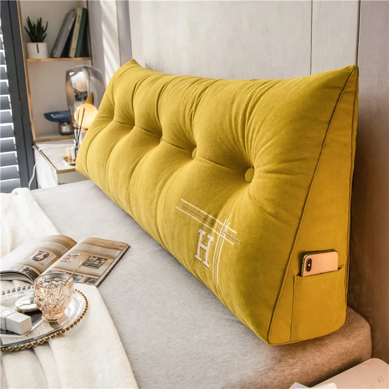 Large Cotton Cushion Soft and Comfortable Perfect for Bed and Couch Luxurious Appearance, view 3 - Elena Harper