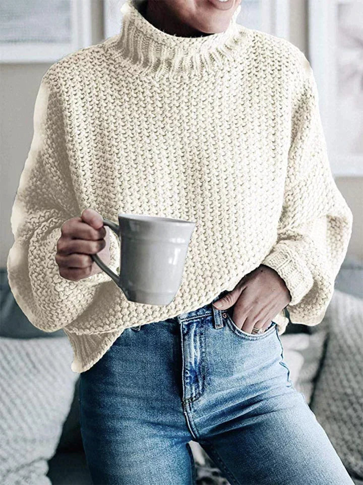 Thick Knit Turtleneck Sweater – Timeless Winter Comfort