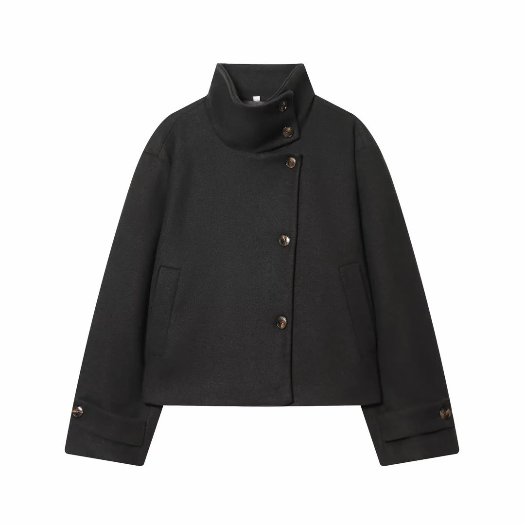 Women's Vintage Stand Collar Warm Coat – Rowena