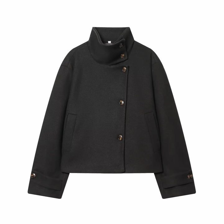 Women's Vintage Stand Collar Warm Coat – Rowena