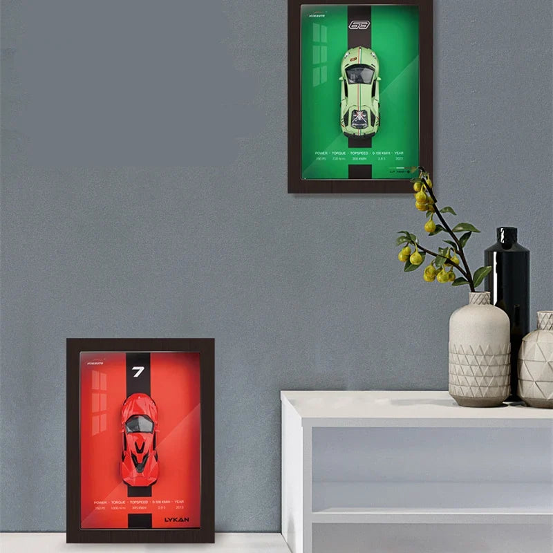 3D Car Model in Designer Frame Exclusive Mini Car Collection, view 3 - Elena Harper