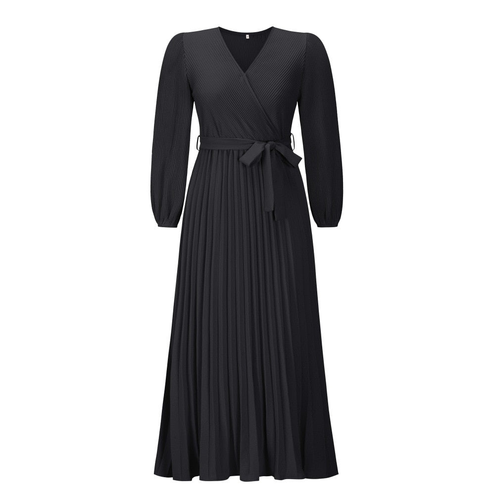 MimiDress I Pleated Dress for Women, view 5 - Elena Harper