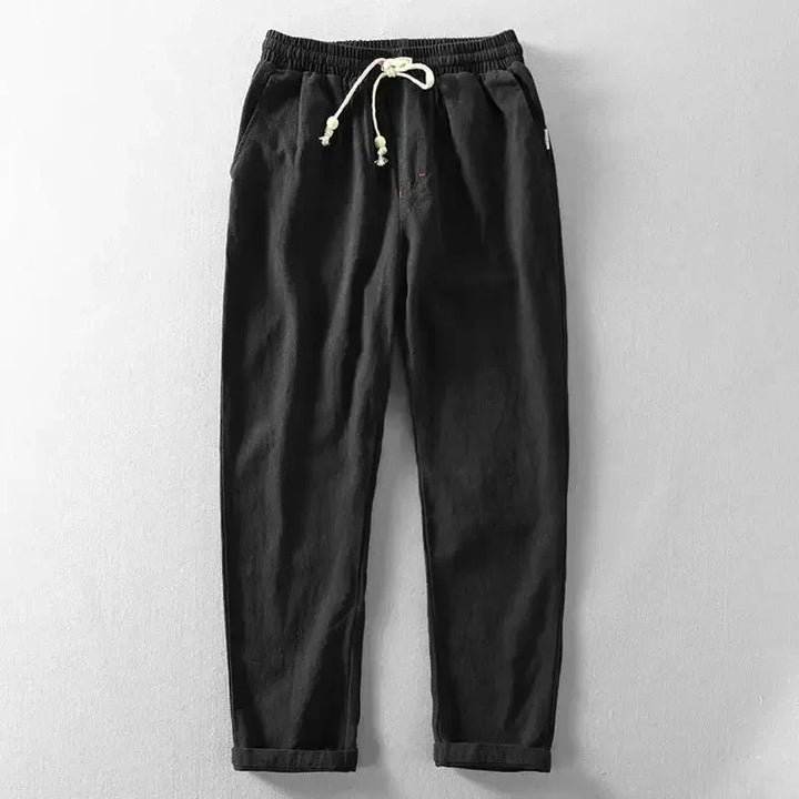 Men's Linen Pants Lightweight and Elegant for Summer, view 2 - Elena Harper