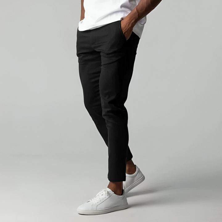 Slim Fit Chinos Work Trousers | Tapered Leg with Pockets