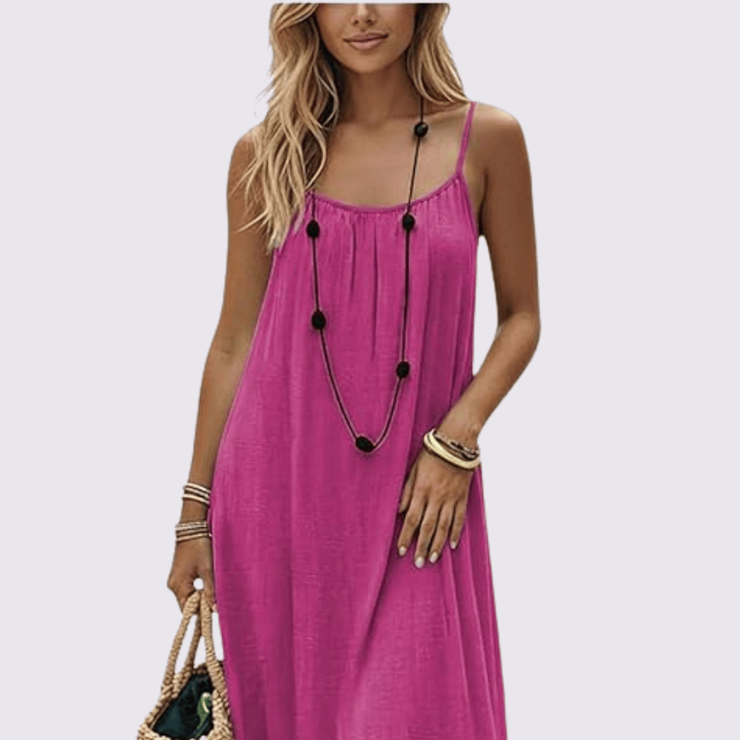 Emma & Rose Cape Town The™ Nuance Dress in La Câline, featuring elegant fabric and stylish design, worn by a model.