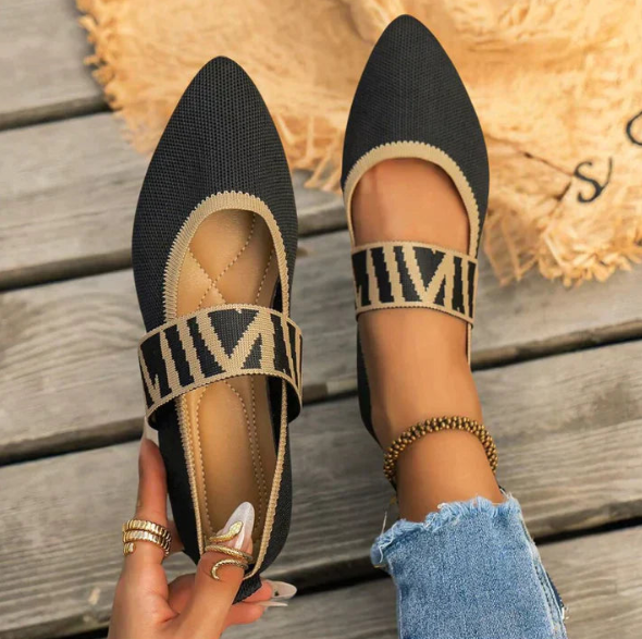Rebeca | Spring Printed Ballerinas for Women with Strap