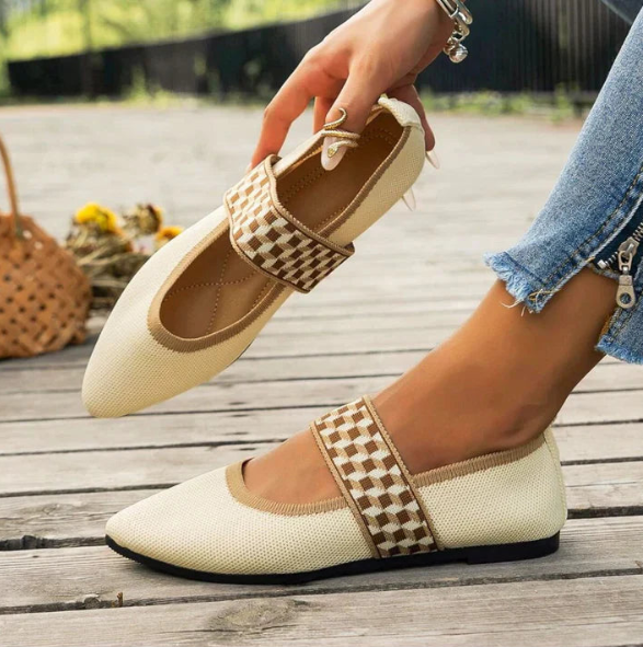 Rebeca | Spring Printed Ballerinas for Women with Strap