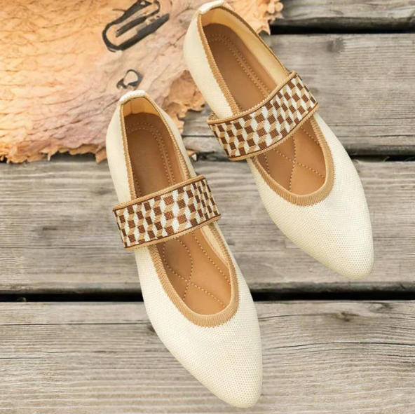 Rebeca | Spring Printed Ballerinas for Women with Strap
