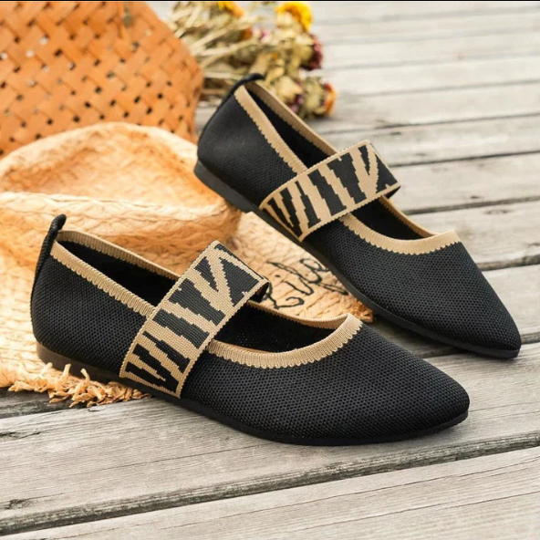 Rebeca | Spring Printed Ballerinas for Women with Strap