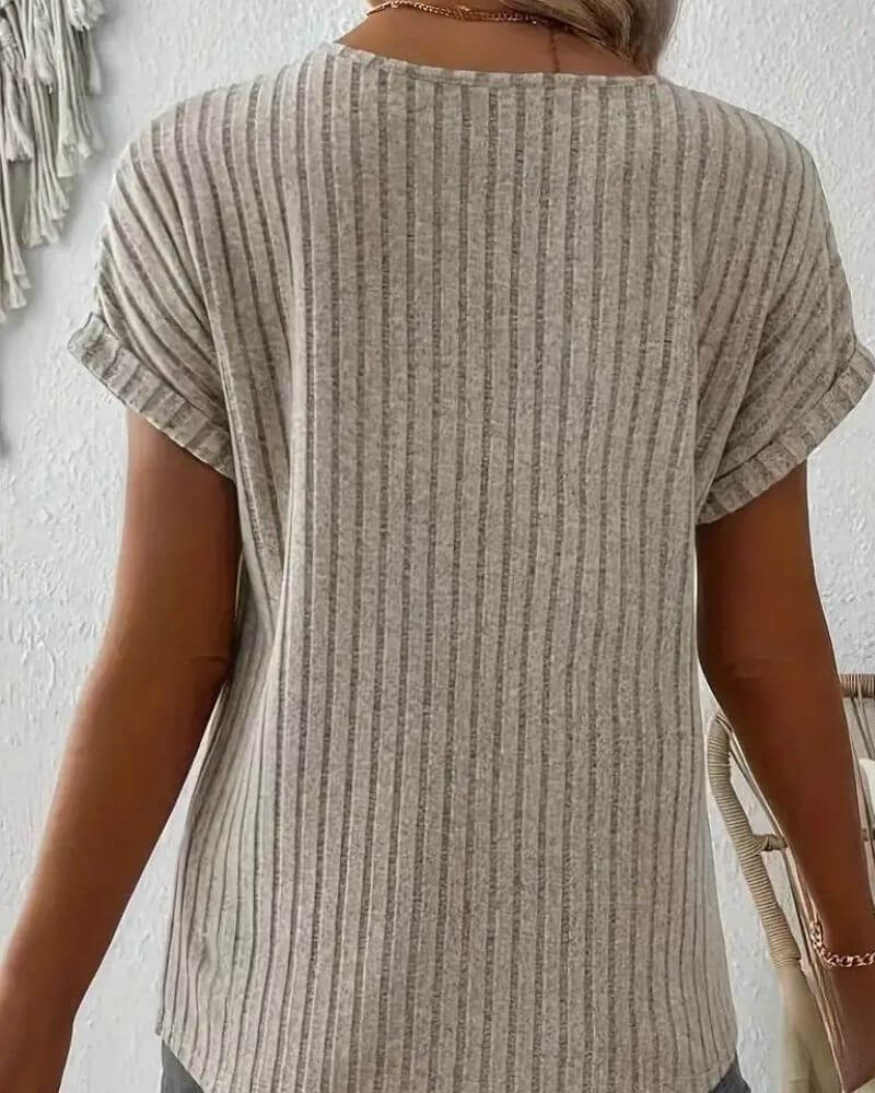 ROSINA KNITTED BLOUSE WITH V-NECK