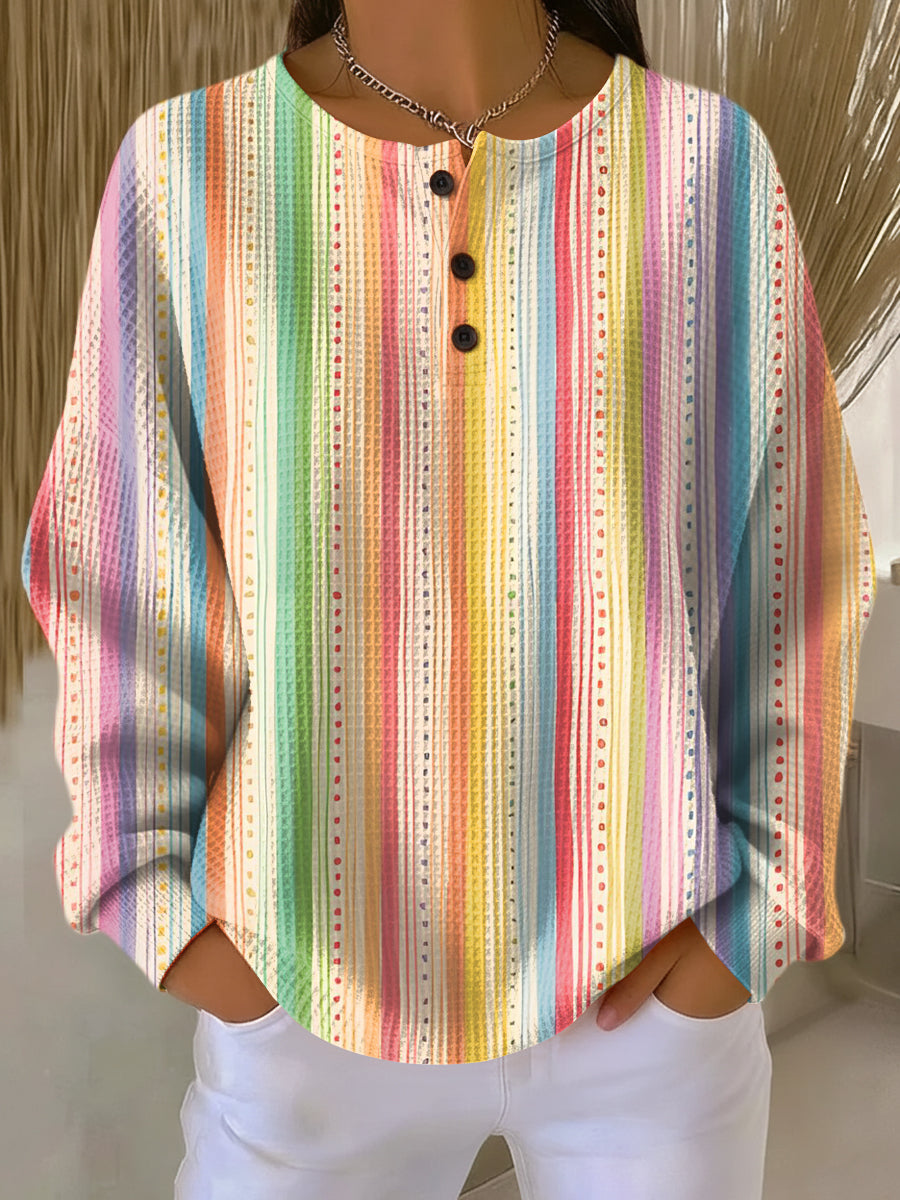 Laura | Fashionable and Cozy Women's Waffle Sweater