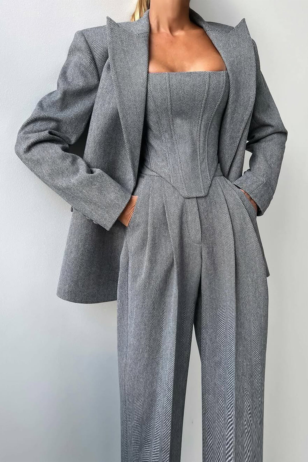 Grace | Three-Piece Set with Double-Breasted Blazer
