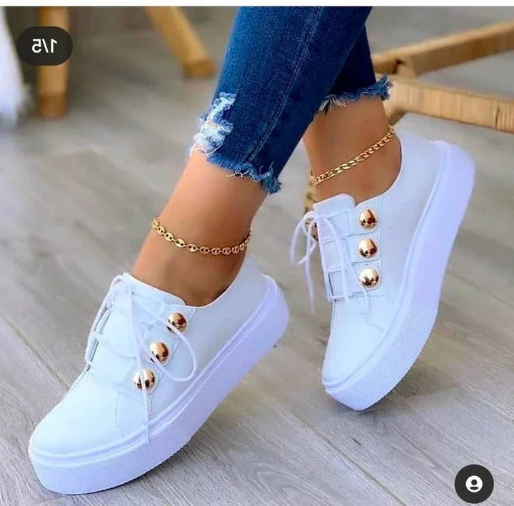Serena | Orthopedic Round Toe Platform Sneakers™