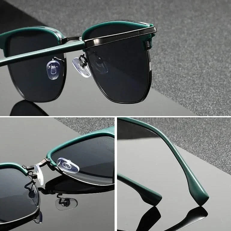 Ladies Sunglasses Clubmaster Model Metal Frame, view 6 - Elena Harper
