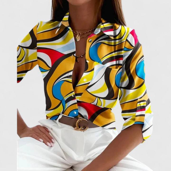 Lisette™  |  Elegant Long Sleeve Blouse