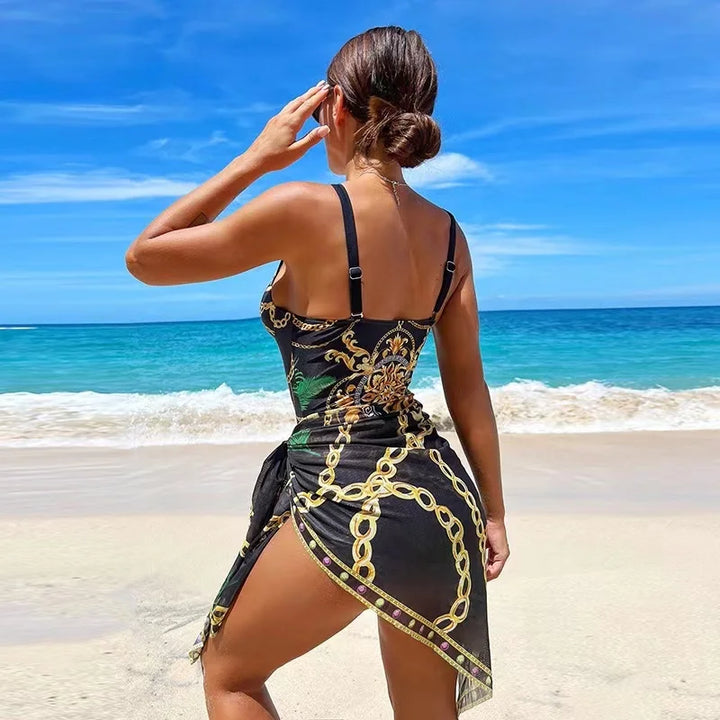 Women's Floral Push Up Bikini Swimsuit - Luxury Two Piece Swimwear