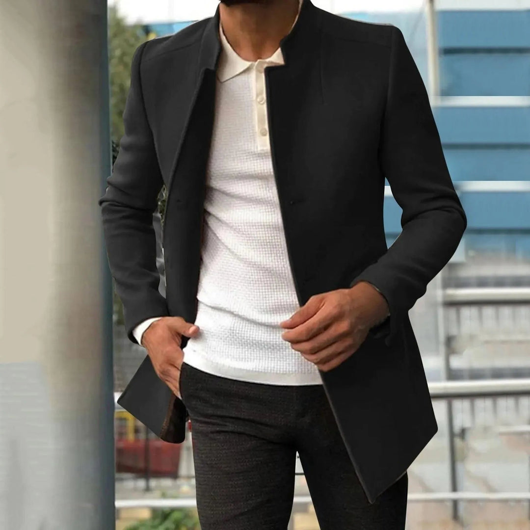 Men's Jacket Modern Cut Breathable Material Perfect for Summer Evenings - Elena Harper