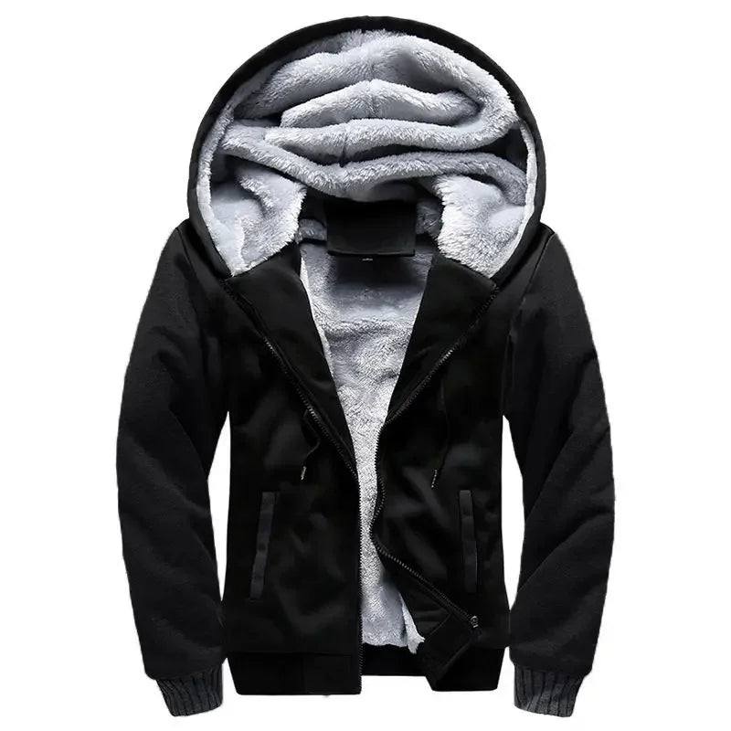Men's Hooded Quilted Jacket Warm, Comfortable, and Modern, view 7 - Elena Harper
